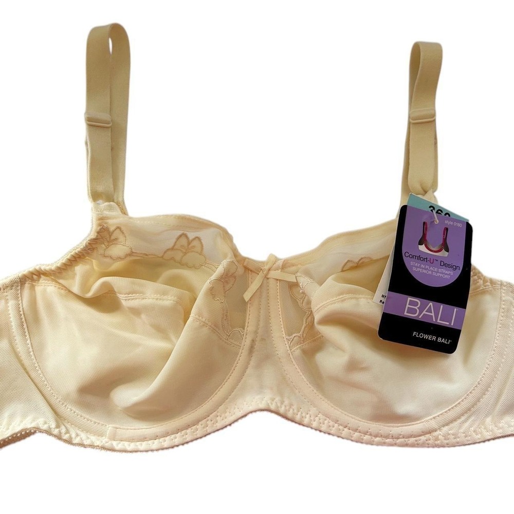 36C New Nwt Bali Cream Bra